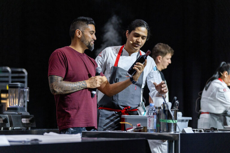 Chef Kalyan Chakraborty Competing at Garland Competition